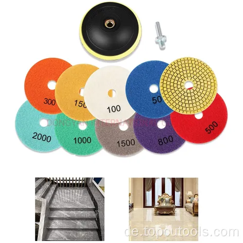 7 &quot;Diamond Polishing Pads